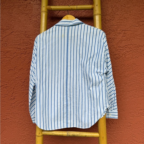 Robert Graham Striped Button-Down Shirt with Red Palm Embroidery - Picture 3 of 10